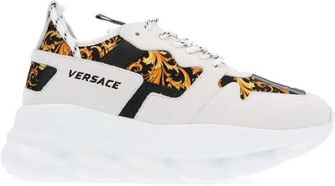 scarpe versace nere striscia bianca|Nuova collezione di scarpe da donna di Versace su FARFETCH.